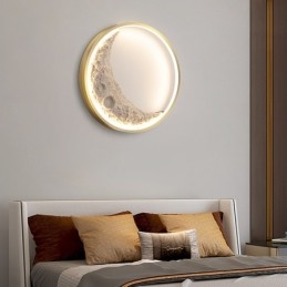 Luci da parete decorative per pareti di sfondo rotonde da interno nordiche