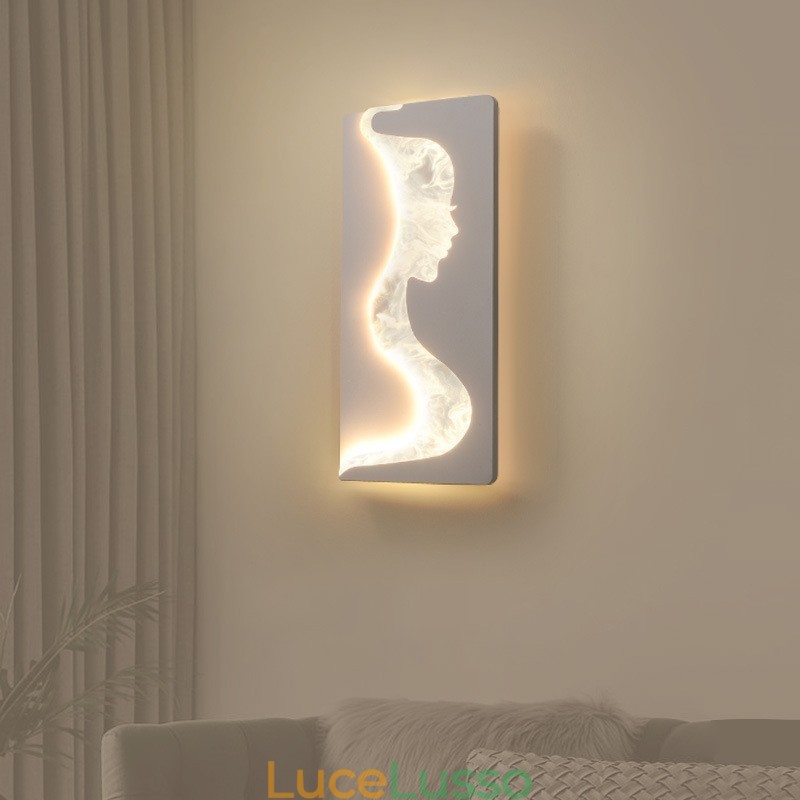 Lampada da parete per interni Lovely Girls rivolta a sinistra e a destra