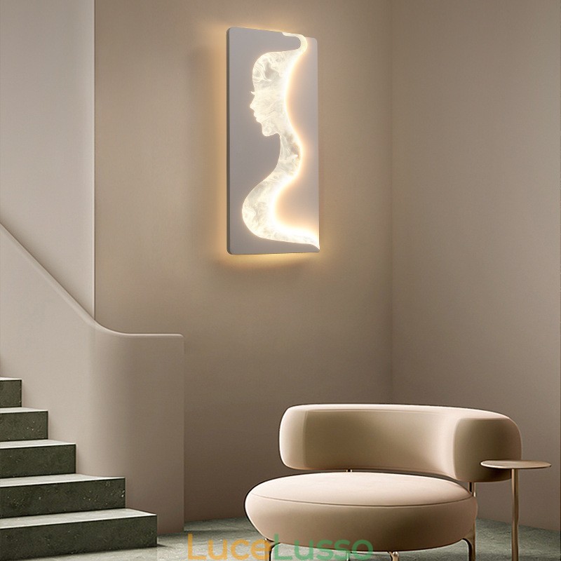 Lampada da parete per interni Lovely Girls rivolta a sinistra e a destra