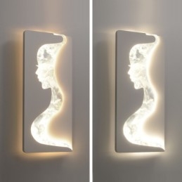 Lampada da parete per interni Lovely Girls rivolta a sinistra e a destra