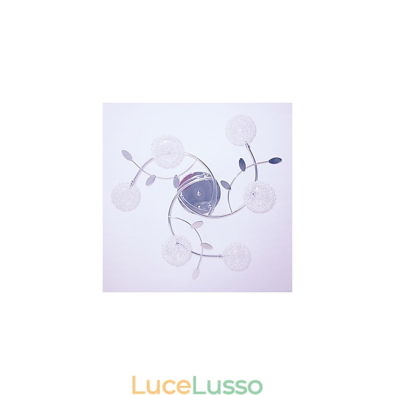 Moderno contemporaneo cristallo elettroplaccato montaggio a filo