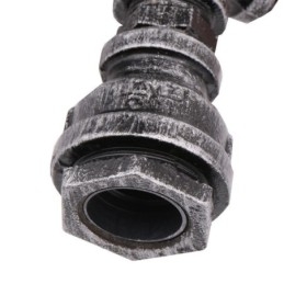 Applique da parete industriale vintage retrò con tubo dell'acqua