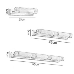 Lampada da parete in ottone, cilindro in acrilico, luce frontale a specchio