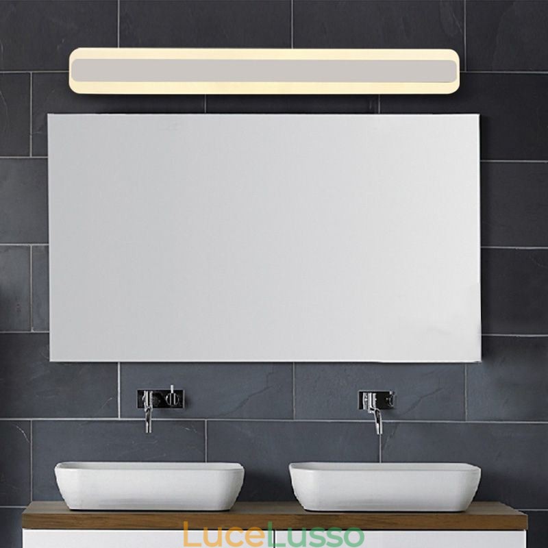 Lampada da parete moderna Luce frontale a specchio Luce per il trucco del bagno Illuminazione
