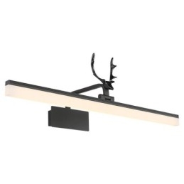 Lampada da parete in acrilico con specchio frontale in corna di cervo, lampada da trucco per il bagno