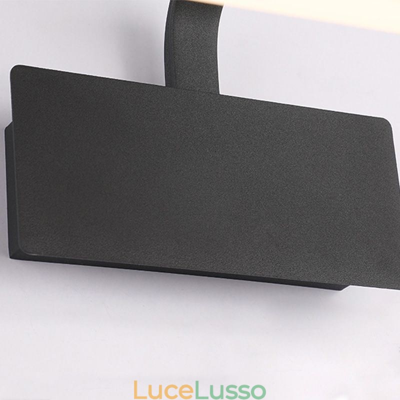 Lampada da parete in acrilico con specchio frontale in corna di cervo, lampada da trucco per il bagno