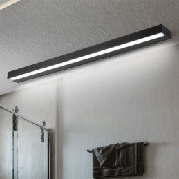 Moderna lampada da parete con specchio frontale in acrilico, illuminazione per il trucco del bagno