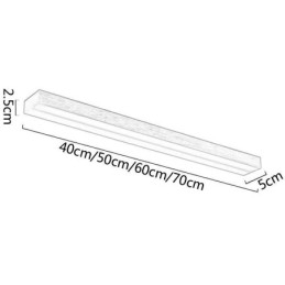 Moderna lampada da parete con specchio frontale in acrilico, illuminazione per il trucco del bagno