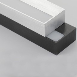 Moderna lampada da parete con specchio frontale in acrilico, illuminazione per il trucco del bagno
