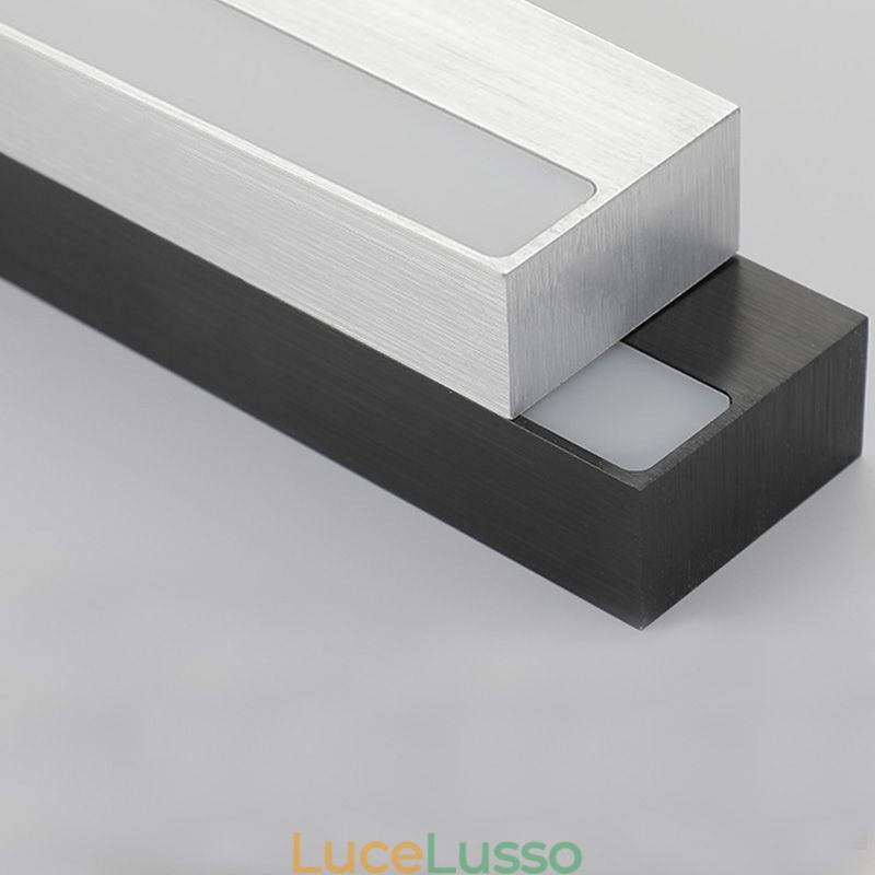 Moderna lampada da parete con specchio frontale in acrilico, illuminazione per il trucco del bagno