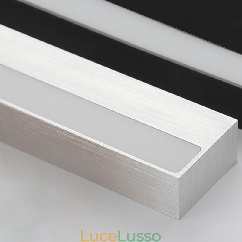 Moderna lampada da parete con specchio frontale in acrilico, illuminazione per il trucco del bagno
