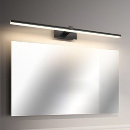 Lampada da parete contemporanea con specchio frontale, illuminazione acrilica per bagno