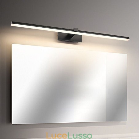 Lampada da parete contemporanea con specchio frontale, illuminazione acrilica per bagno Lampada da parete contemporanea con specchio frontale, illuminazione acrilica per bagno