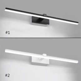 Lampada da parete contemporanea con specchio frontale, illuminazione acrilica per bagno