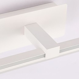 Lampada da parete contemporanea con specchio frontale, illuminazione acrilica per bagno