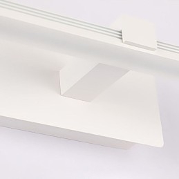 Lampada da parete contemporanea con specchio frontale, illuminazione acrilica per bagno