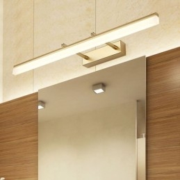 Lampada da parete estensibile in acrilico con specchio frontale, per corridoio del bagno