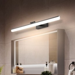 Lampada da parete moderna con specchio frontale, lampada da parete per bagno