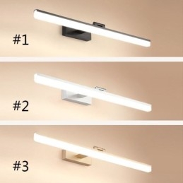 Lampada da parete moderna con specchio frontale, lampada da parete per bagno