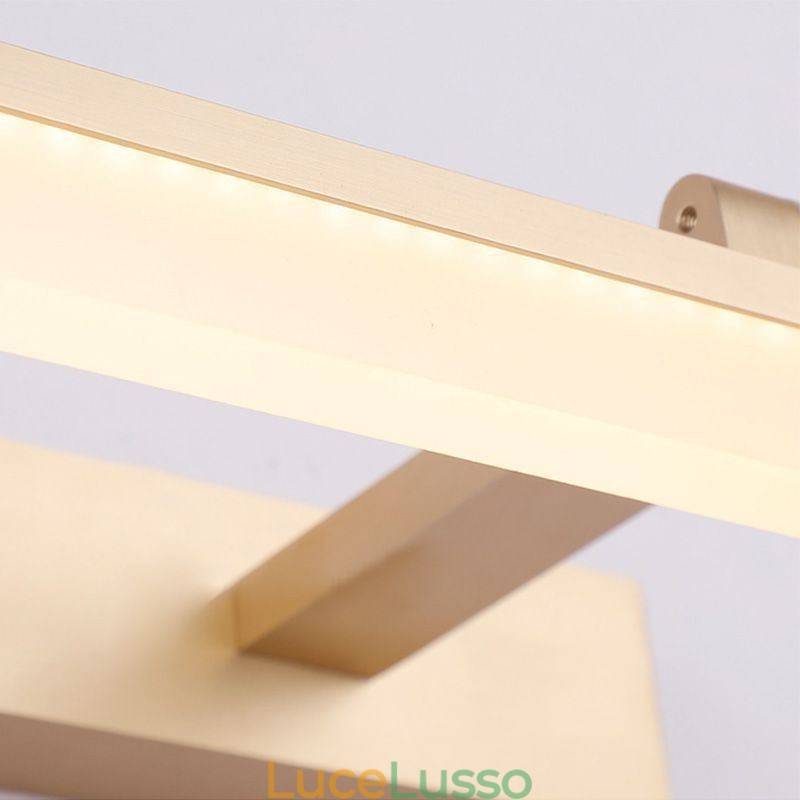 Lampada da parete moderna con specchio frontale, lampada da parete per bagno