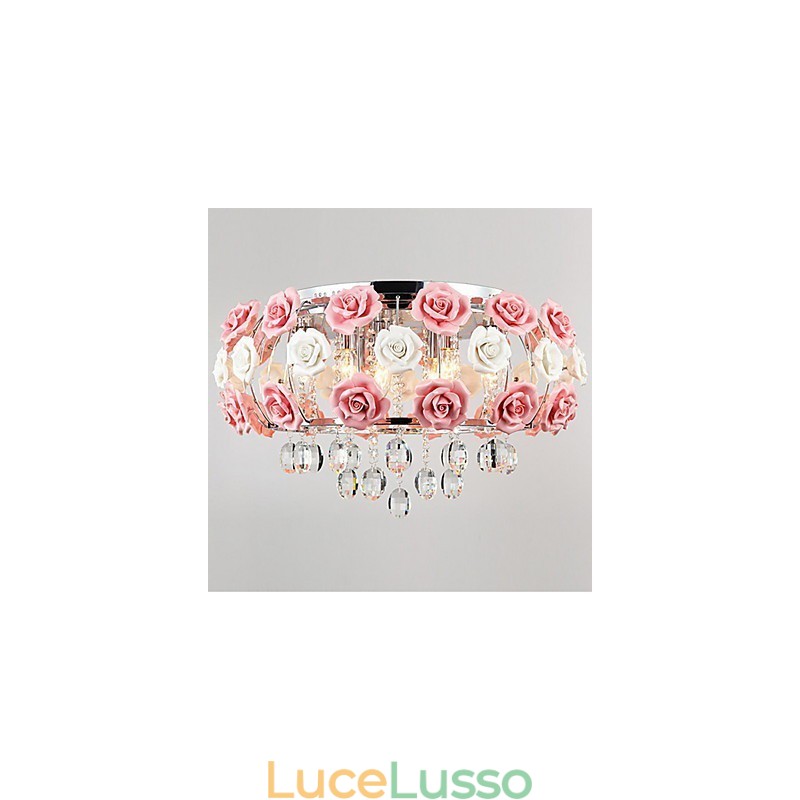 Country Crystal Metallo elettroplaccato Montaggio a filo