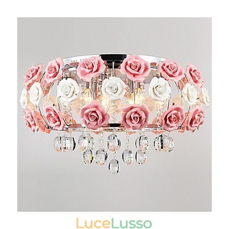 Country Crystal Metallo elettroplaccato Montaggio a filo Country Crystal Metallo elettroplaccato Montaggio a filo