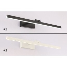 Applique da parete con luce frontale a specchio in stile nordico, angolo regolabile, per bagno