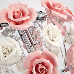 Country Crystal Metallo elettroplaccato Montaggio a filo