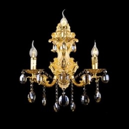 Lampada da parete di moda europea Lussuosa lampada da parete a goccia di cristallo