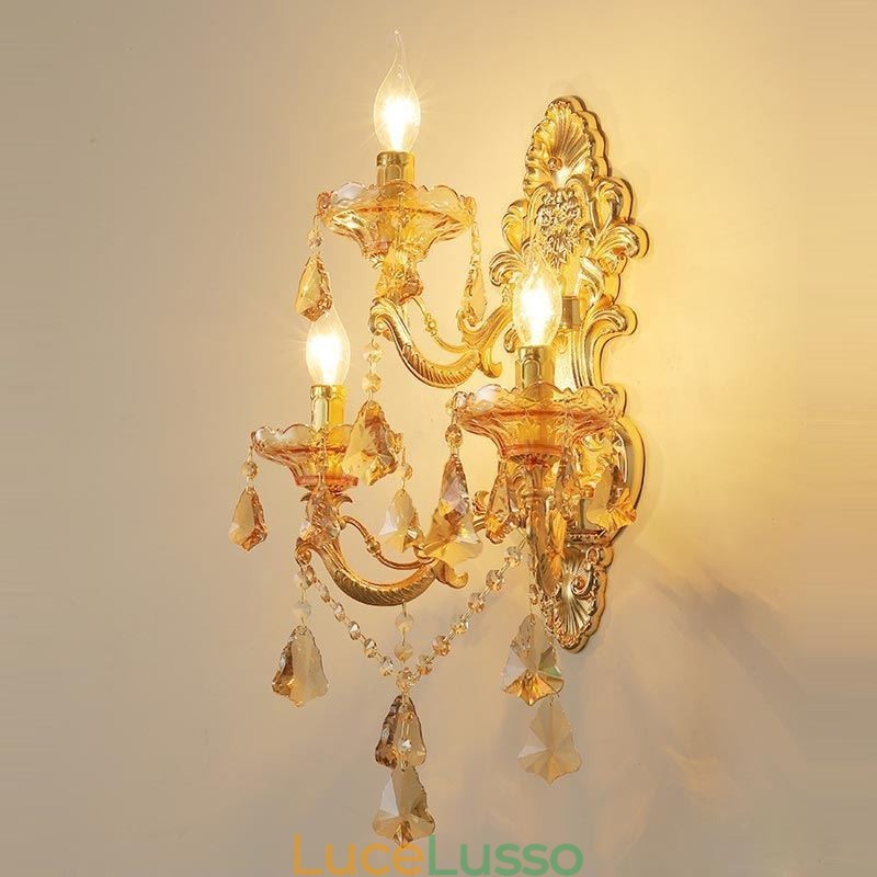Lampada da parete di lusso Elegante lampada da parete Decorazione lampada da comodino Illuminazione