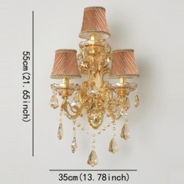 Lampada da parete di lusso Elegante lampada da parete Decorazione lampada da comodino Illuminazione
