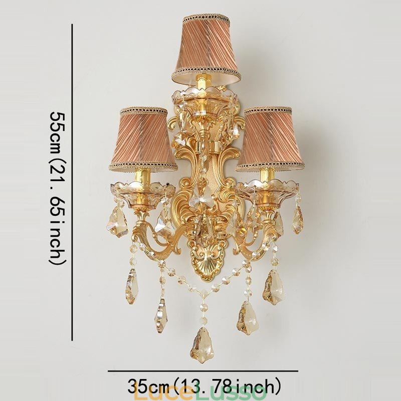 Lampada da parete di lusso Elegante lampada da parete Decorazione lampada da comodino Illuminazione