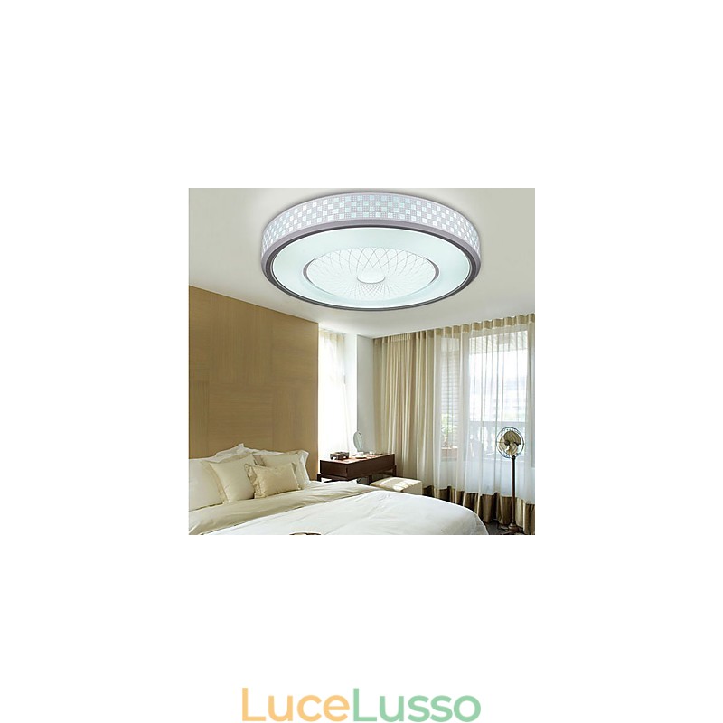 Lampada a cupola circolare romantica in cristallo