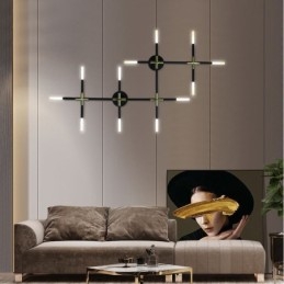 Applique da parete con giunzione bianco caldo, applique da parete creativa, lampada combinata fai da te