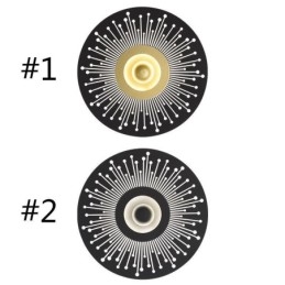 Applique da parete nordica in rame pieno, rotonda, cava
