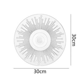 Applique da parete nordica in rame pieno, rotonda, cava
