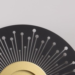 Applique da parete nordica in rame pieno, rotonda, cava