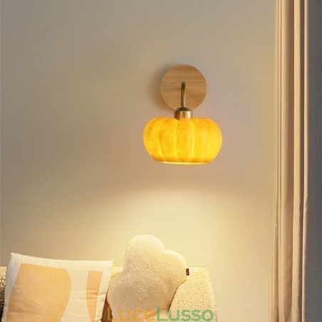Applique da parete in zucca Lampada da parete retrò giapponese Applique da parete in zucca Lampada da parete retrò giapponese