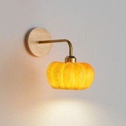Applique da parete in zucca Lampada da parete retrò giapponese