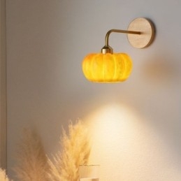 Applique da parete in zucca Lampada da parete retrò giapponese