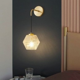 Applique moderna Lampada da parete creativa in vetro