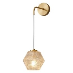 Applique moderna Lampada da parete creativa in vetro