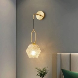 Applique moderna Lampada da parete creativa in vetro