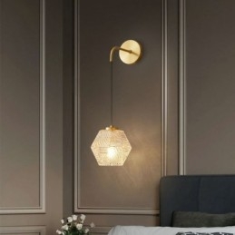 Applique moderna Lampada da parete creativa in vetro