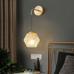 Applique moderna Lampada da parete creativa in vetro
