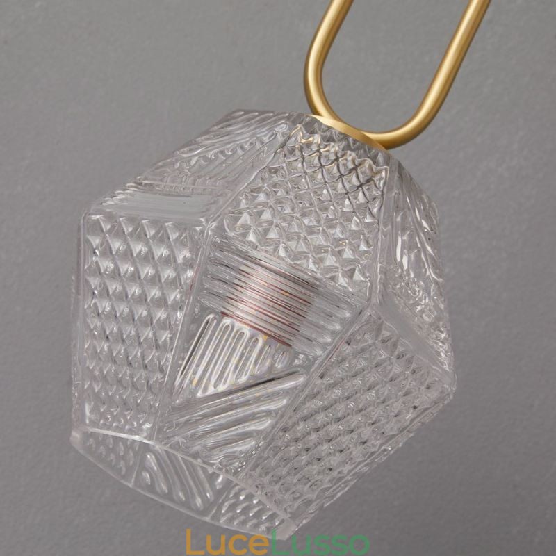 Applique moderna Lampada da parete creativa in vetro