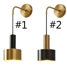 Applique moderna con contrasto di colore nero e oro