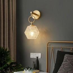 Applique moderna Lampada da parete creativa in vetro