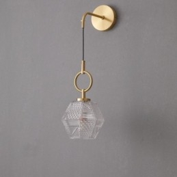 Applique moderna Lampada da parete creativa in vetro