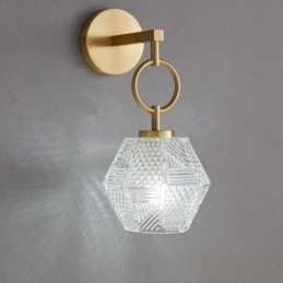 Applique moderna Lampada da parete creativa in vetro